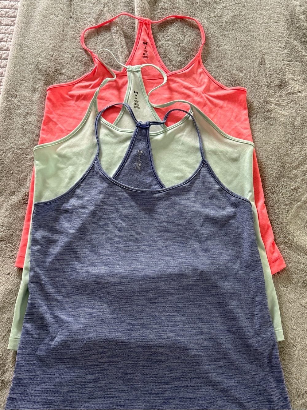 Under Armour Women's Tank Tops - Blue, Mint, Coral